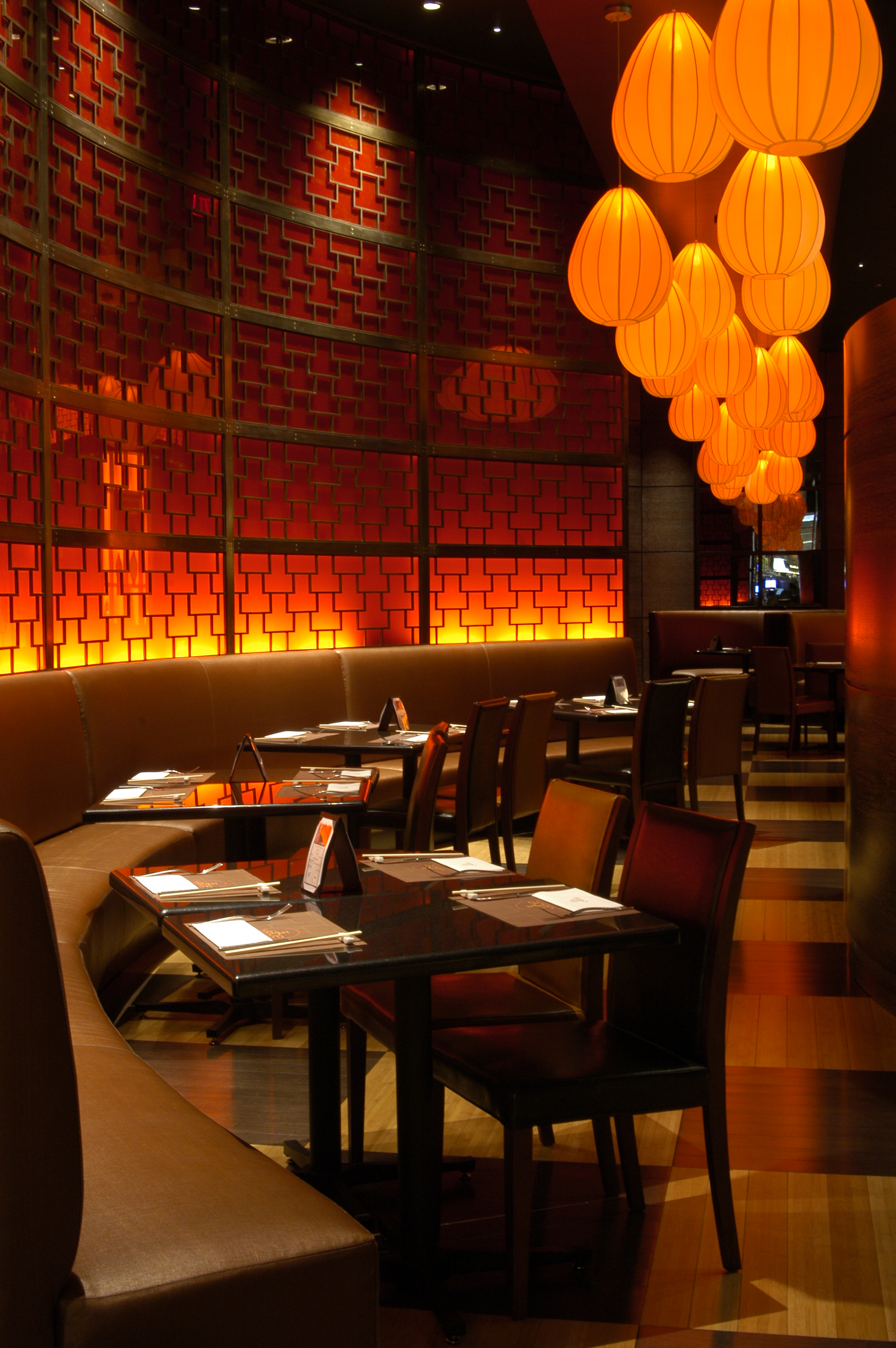 Restaurant with lanterns