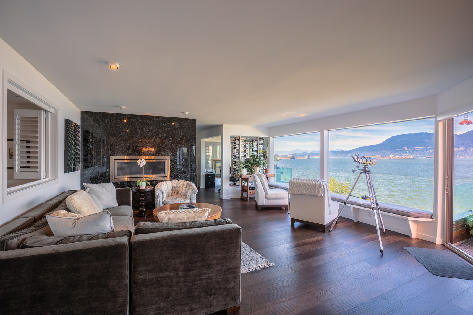 Waterfront living room