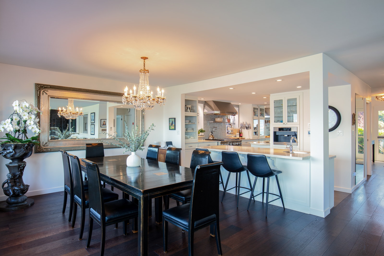 Dining room and kitchen