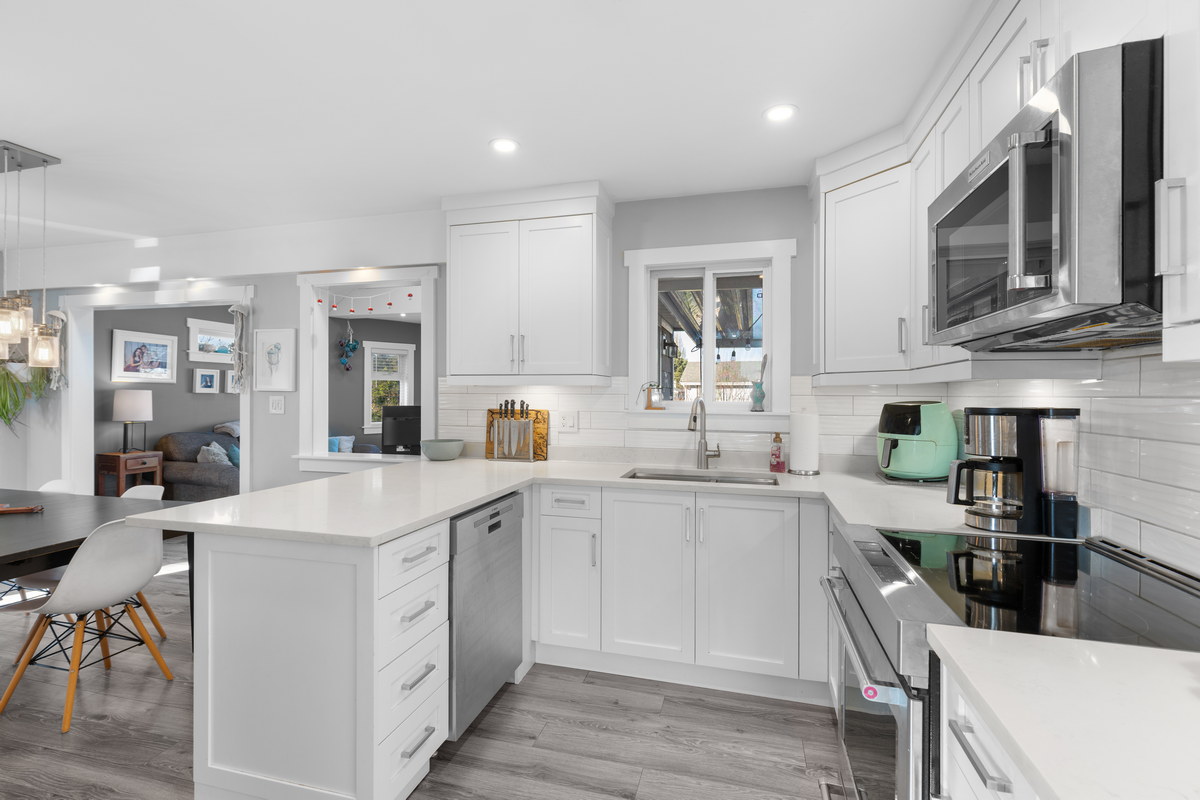 Modern white kitchen